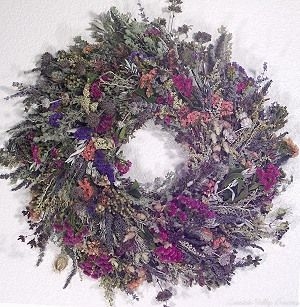 Statice Used in a Wreath
