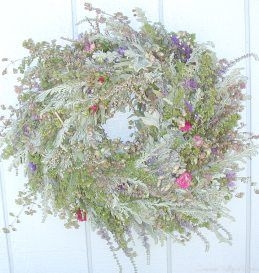 Hang the wreath to make adjustments